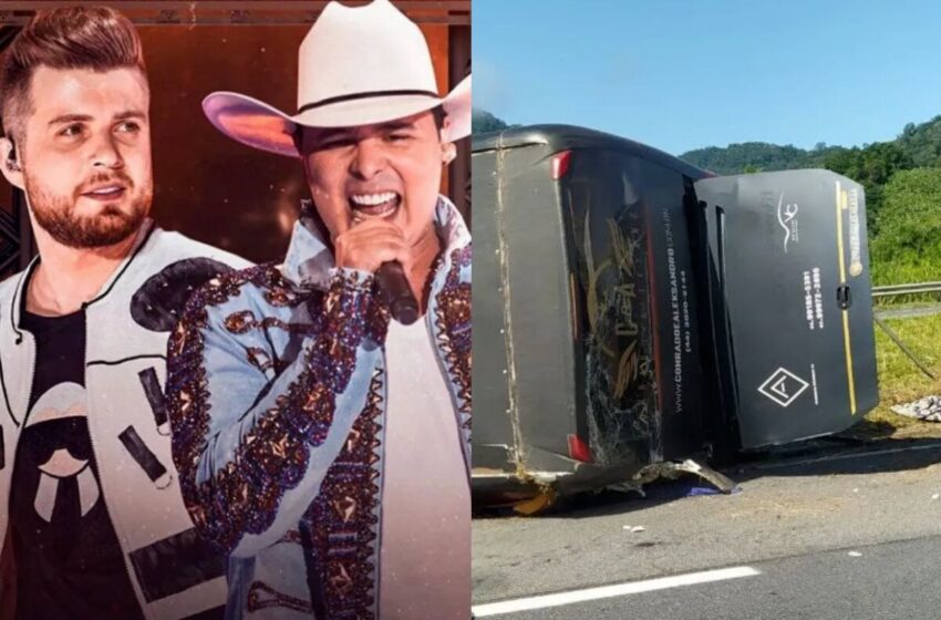  Cantor Aleksandro morre em acidente de ônibus em São Paulo