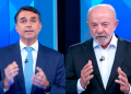 Flávio Bolsonaro teve melhor desempenho e venceu o debate da TV Globo contra Lula
